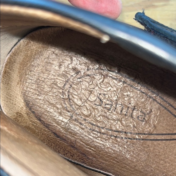 Sanita Black Leather Ankle‎ Booties with Buckle 9 - Picture 2 of 11